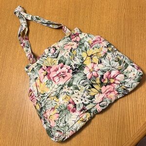 Vintage floral cotton bag